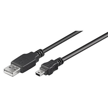 Goobay | USB kabel | Muški | 4-pinski USB Tip A | Muški | Crni | Mini-USB Tip B | 3 m