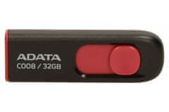 AData | C008 | 32 GB | USB 2.0 | Crna/Crvena