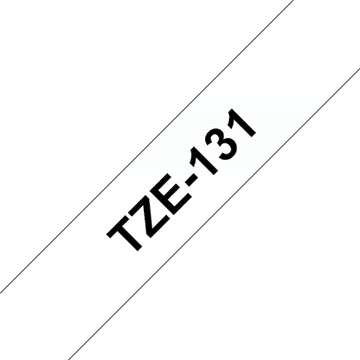 BROTHER | 131 | Laminirana traka | Termo | Crna na prozirnoj | Rola (1,2 cm x 8 m)
