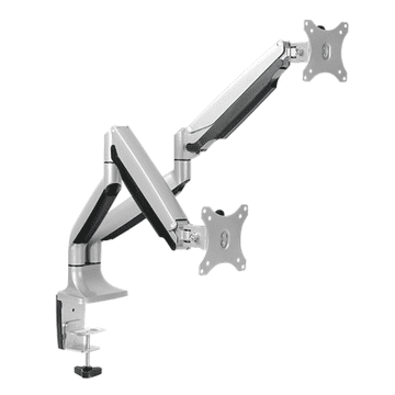 LogiLink BP0043 Stolni nosač za dva monitora, 13"-32", plinska opruga, aluminij