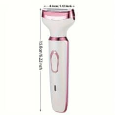 FRILLA® Električni brijač 4 u 1 za lice, tijelo, nos i obrve, bezbolno brijanje, USB punjenje | LUNATRIM