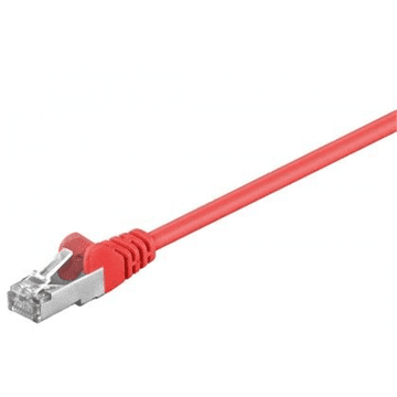 Goobay | CAT 5e | Mrežni kabel | Neoklopljena upletena parica s folijom (F/UTP) | Muški | RJ-45 | Muški | RJ-45 | Crveni | 1,5 m