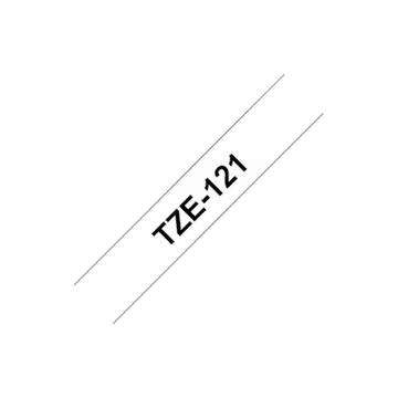 BROTHER | 121 | Laminirana traka | Termo | Crna na prozirnoj | Rola (0,9 cm x 8 m)
