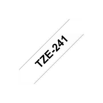 BROTHER | TZe-241 | Laminirana traka | Termo | Crna na bijeloj | Rola (1,8 cm x 8 m)