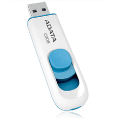 AData | C008 | 32 GB | USB 2.0 | Bijelo/Plavo