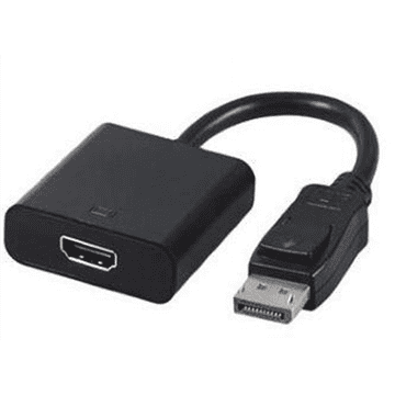 Gembird video adapter | 19-pinski HDMI tip A | Ženski | 20-pinski DisplayPort | Muški | Crni | 0,1 m