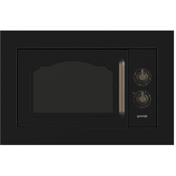 Gorenje | BM235CLB | Mikrovalna pećnica s roštiljem | Ugradbena | 23 L | 800 W | Roštilj | Crna