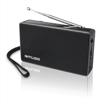 Muse | M-030R | Prijenosni radio s 2 pojasa | Crni