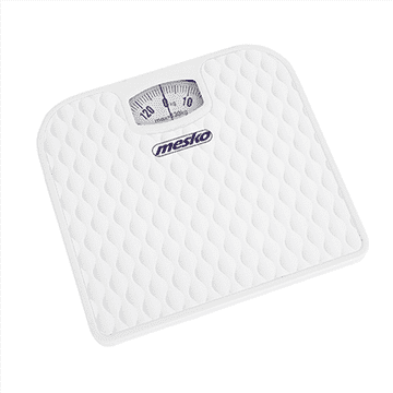 Mesko | Vaga | MS 8160 | Mehanička | Maksimalna težina (kapacitet) 130 kg | Točnost 1000 g | Bijela