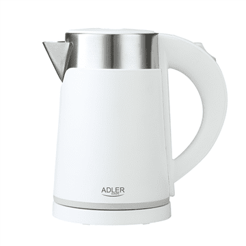 Adler | Kuhalo za vodu | AD 1372 | Električni | 800 W | 0,6 L | Plastika/Nehrđajući čelik | Podnožje koje se okreće za 360° | Bijela