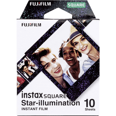 FujiFilm | Instax Square star Illumination instant film (10pl) | 86 x 72 mm | Veličina ispisa: 86 mm x 72 mm, Veličina slike: 62 mm x 62 mm | Količina 10