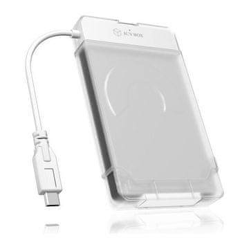 IcyBox IB-AC703-C USB-C 3.2 prozirno kućište za 2,5" HDD i SSD diskove