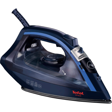 Tefal | FV1713E0 Virtuo | Glačalo na paru | 2000 W | Kapacitet spremnika za vodu 200 ml | Kontinuirana para 24 g/min | Tamnoplava