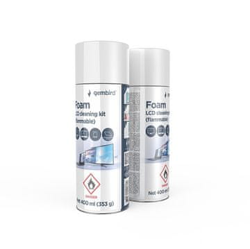 Gembird Komplet za čišćenje pjene LCD zaslona | CK-LCD-08 | Pjena za čišćenje LCD/TFT zaslona | 400 ml