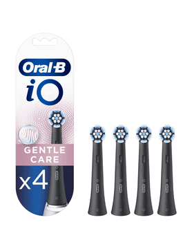 Oral-B Zamjenska četkica za zube iO Gentle Care glave za odrasle Broj uključenih glava četkice 4 Broj načina pranja zubi Ne odnosi se Crna