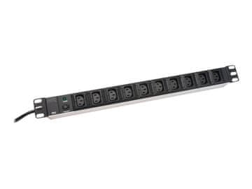 Digitus Aluminijska utičnica, IEC C14 utikač | DN-95404 | Količina utičnica 10