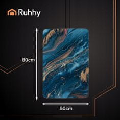 Ruhhy Brzosušeći perivi tepih za kupaonicu 80x50cm XXL plave boje