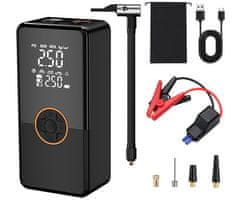 Platinet PMPBTP Mini 4u1 powerbank punjiva baterija, starter baterija, kompresor, crna