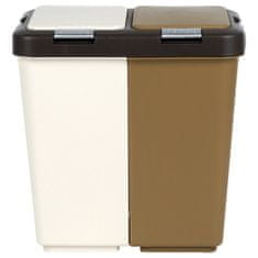 Artemis Dvokomorna kanta za otpad, podijeljena za odvajanje, 2x10L