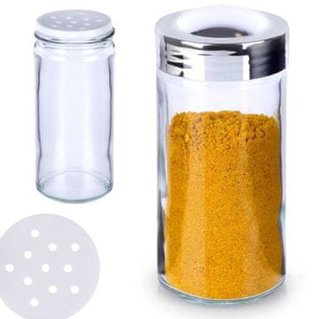 Artemis Posuda za začine s cjedilom, staklena tegla 80 ml