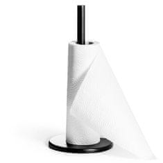 Excellent Houseware Crni metalni stalak za papirnate ručnike 33 cm