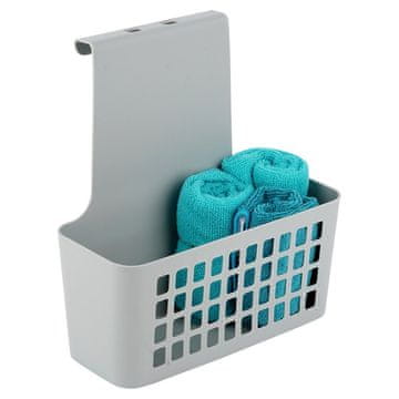 Excellent Houseware Košara za vrata plastična siva 23,5x10x24 cm