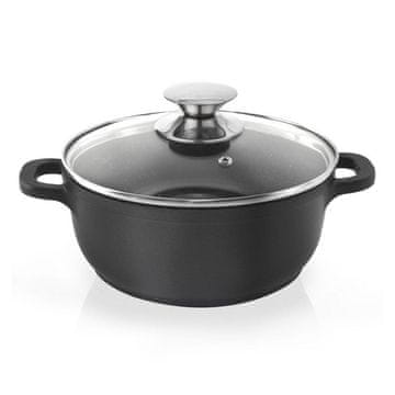 Artemis Garnek Granitowy z Pokrywką Gotowania Duszenia Pieczenia 16 cm 1,4L Grande