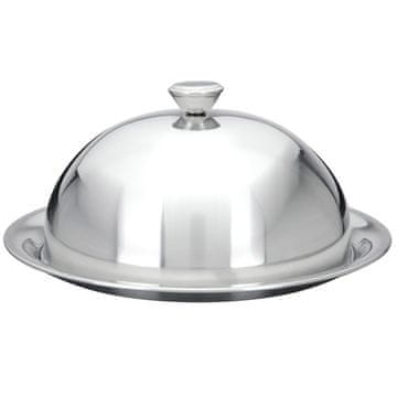 Excellent Houseware Čelični pladanj za posluživanje sa sjenilom 26 cm