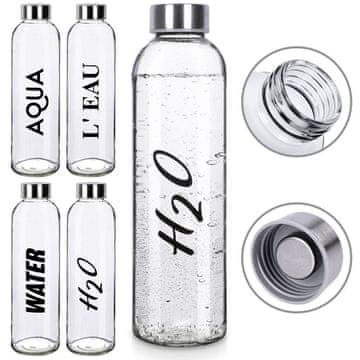 Artemis Staklena boca za piće, vodu, sok, limunadu, koktel, smoothie, boca 0,7 l