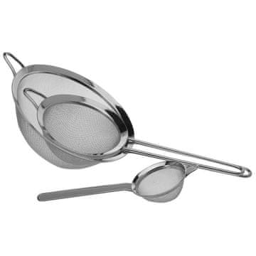 Excellent Houseware Čelično kuhinjsko cjedilo 8 / 14 / 20 cm 3 kom.
