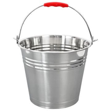Artemis Čelična metalna kanta s ručkom, kućanska, industrijska, vrtna, 10 l