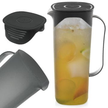 Artemis Plastični vrč za piće, vodu, sok, limunadu, s poklopcem, 1,8 l