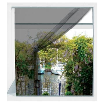 ProGarden Mreža protiv komaraca za prozor, crna, 150x130 cm