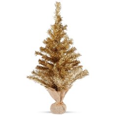 Artemis Zlatno umjetno božićno drvce Dekorativno božićno drvce od jute 60 cm