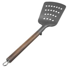 Orion Termoplastična kuhinjska lopatica, ažurna, DRVENA, 34,5 cm