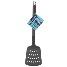 Orion Termoplastična kuhinjska lopatica, ažurna, DRVENA, 34,5 cm