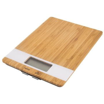 Orion Elektronska ravna kuhinjska vaga od bambusa WHITELINE 5 kg