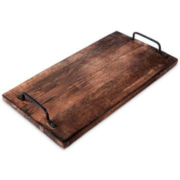 Vilde Taca do serwowania drewniana z uchwytami 40,5x21,5 cm