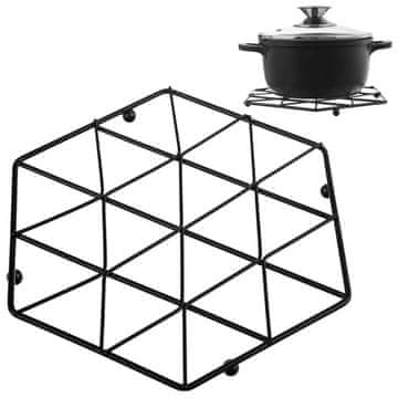 Orion Crni metalni stalak za lonce RADKA 22,5 cm