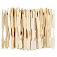 Excellent Houseware Bambusove vilice za grickalice 100 kom.