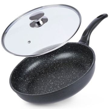Orion Granitna tava sa staklenim poklopcem GRANDE 28 cm