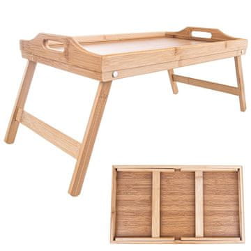 Orion Sklopivi bambusov stol za doručak 50x30x24,5 cm