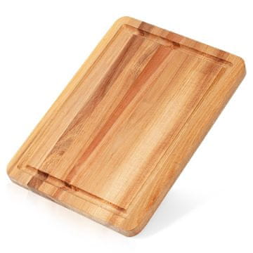 Excellent Houseware Deska do krojenia i serwowania drewniana 28x20 cm