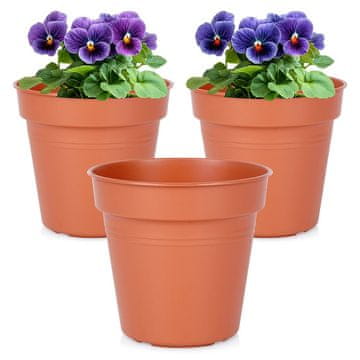 ProGarden Okrugle plastične vrtne posude 13 cm 3 kom.
