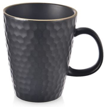 Orion Crna keramička šalica TEA TIME 420 ml