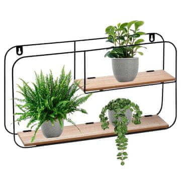 Metalna zidna polica 52x10,5x29 cm