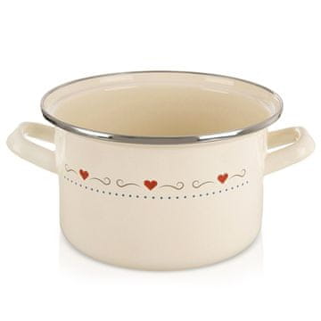 Artemis Tradicionalni emajlirani lonac za kuhanje za plin i indukciju 18 cm 2 l