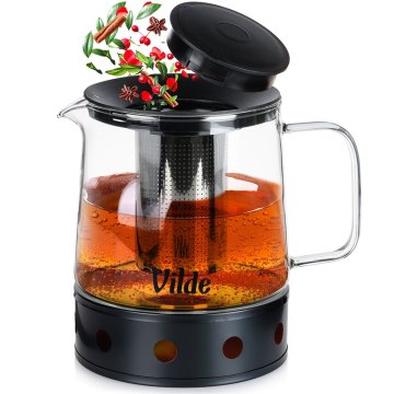 Vilde Čajnik od termootpornog stakla s infuzerom i grijačem, 1,5 l