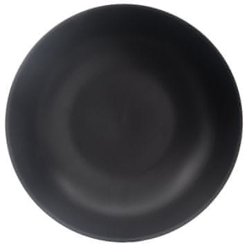 Orion Duboki keramički tanjur za večeru, crni, 20,5 cm, 800 ml