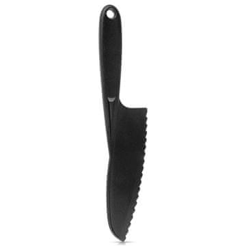 Orion Crni nazubljeni nož za torte BLACKLINE 24,5 cm
